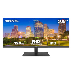 Nilox MONITOR 24 IPS 120 HZ HDMI Y DP, 61 cm (24"), 1920 x 1080 Pixel, Full HD, 4 ms, Nero