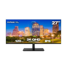 Nilox MONITOR 27 2K IPS 120 HZ HDMI Y DP, 68,6 cm (27"), 2560 x 1440 Pixel, Quad HD, LCD, 4 ms, Nero