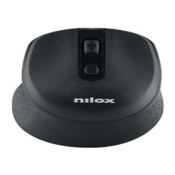 Nilox NXMWS101, Ambidestro, Ottico, RF Wireless, 1600 DPI, Nero