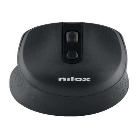 Nilox NXMWS101, Ambidestro, Ottico, RF Wireless, 1600 DPI, Nero