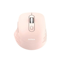 Nilox RATON DUAL WIRELESS 1600 DPI ROSA, Ottico, Bluetooth + USB Type-A, 1600 DPI, Rosa