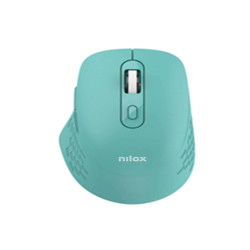 Nilox RATON DUAL WIRELESS 1600 DPI VERDE, Ottico, Bluetooth + USB Type-A, 1600 DPI, Ciano