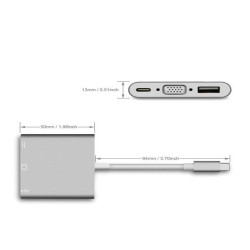 NILOX TECH - Mini Docking station USB-C 3.1