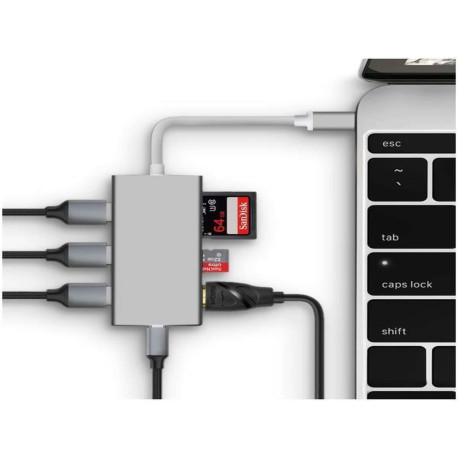 NILOX TECH - Mini Docking station USB-C 3.1
