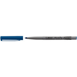 Marcatori permanente Marking a base d'alcool - punta pocket tonda 1,10mm - blu - Bic - conf. 12 pezzi