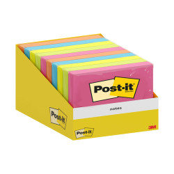 Blocco foglietti Post-it  - 76 x 76 mm - colori assortiti - 100 fogli - Post-it - conf. 10 blocchi