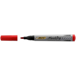 Marcatori permanente Marking a base d'alcool - punta tonda 1,70mm - rosso - Bic - conf. 12 pezzi