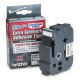 NASTRO TIPO TZ 24MM NERO/BIANCO ADESIVO RESISTENTE LUNGHEZZA 8 METRI