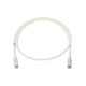 PATCH CORD U/UTP CAT.6 4X2X24AWG CONDUTTORE A TREFOLO GUAINA PVC COLORE BIANCO 2M