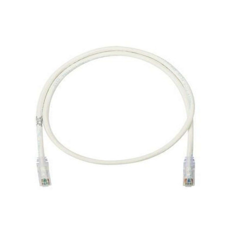 PATCH CORD U/UTP CAT.6 4X2X24AWG CONDUTTORE A TREFOLO GUAINA PVC COLORE BIANCO 2M