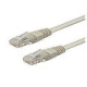 PATCH CORD U/UTP CAT.6 4X2X26AWG CONDUTTORE A TREFOLO GUAINA PVC GRIGIO 2M
