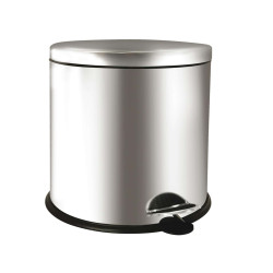 Pattumiera a pedale Bin Basic - 12 L - acciaio inox - Medial