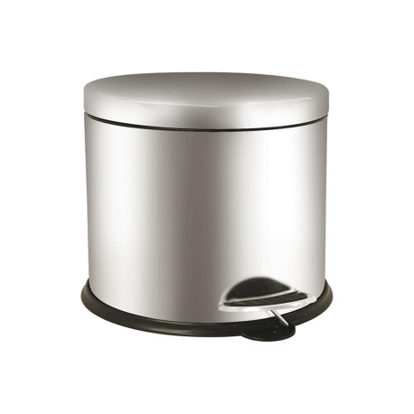 Pattumiera a pedale Bin Basic - 5 L - acciaio inox - Medial
