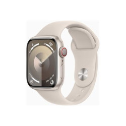 Apple Watch Series 9 (GPS + Cellular) - 41 mm - starlight aluminum - smartwatch con fascia sportiva - fluoroelastomero - starli