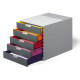 Cassettiera Varicolor - 28 x 35,6 x 29,2 cm - 5 cassetti - Durable