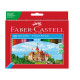Matita colorata eco Il Castello - diametro mina 3,00 mm - colori assortiti - Faber-Castell - astuccio 48 pezzi