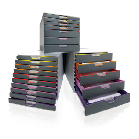 Cassettiera Varicolor - 28 x 35,6 x 29,2 cm - 7 cassetti  - Durable