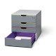 Cassettiera Varicolor Safe - 28 x 29,2 x 35,6 cm - 4 cassetti - con serratura - Durable