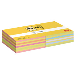 Blocco foglietti Post-it Cubo - 2028-0CPPX2 - 76  x 76 mm - colori assortiti neon/pastel - 450 fogli - Post-it - conf. 2 blocch