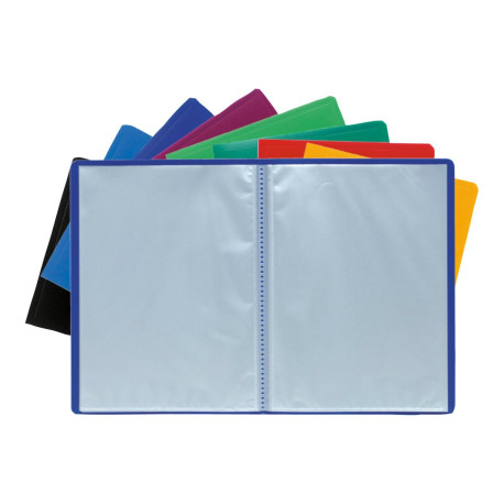 Exacompta Opaque - Porta listini - 80 compartimenti - 160 viste - per A4 - colori assortiti