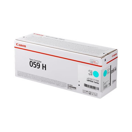 Canon 059 H - Alta capienza - ciano - originale - cartuccia toner - per i-SENSYS LBP852Cx- Satera LBP851C, LBP852Ci