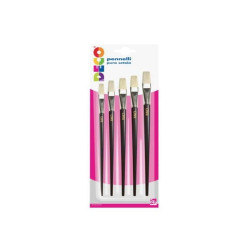 PENNELLI PIATTI PURA SET.BLISTER5PZ