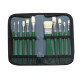 Pennello in setola - per olio - DOM - astuccio 10 pennelli assortiti