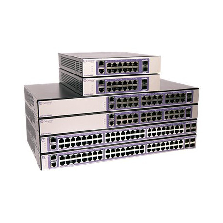 Extreme Networks ExtremeSwitching 210 Series 210-24p-GE2 - Switch - gestito - 24 x 10/100/1000 (PoE+) + 2 x Gigabit SFP - deskt