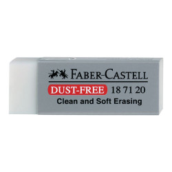 Faber-Castell - Gomma - 6.3 x 2.2 x 1.2 cm - bianco tenue - plastica