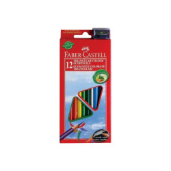 Faber-Castell - Pastello colorato - colori assortiti (pacchetto di 12)