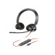 Poly Blackwire 3320 con connettore USB-C + adattatore USB-CA