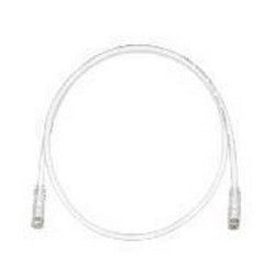 PATCH CORD U/UTP CAT.6 4X2X24AWG CONDUTTORE A TREFOLO GUAINA PVC COLORE BIANCO 2M