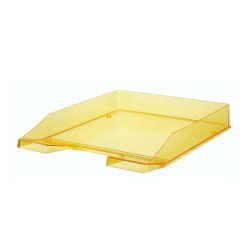 PORTACORRISPONDENZA KLASSIK ACCATASTABILE TRASPARENTE-GIALLO