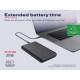 Power bank - LARO POWERBANK PER RICARICA LAPTOP DA 100 W - 50% PLASTICA RICICLATA - NERO