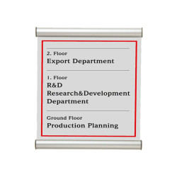 Porta targa appendibile Door Sign - A4 - 21 x 30 cm - Tecnostyl