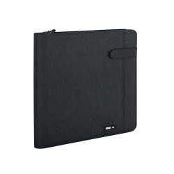 Portablocco Flap - tessuto - nero - A4 - City Time