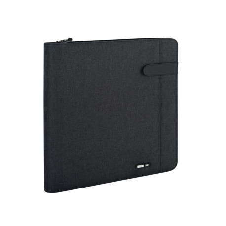 Portablocco Flap - tessuto - nero - A4 - City Time