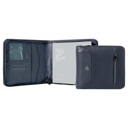 Portablocco Gate Trended - 19 x 23 cm - f.to utile A5 - ecopelle - blu - In Tempo