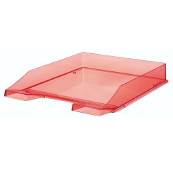 PORTACORRISPONDENZA KLASSIK ACCATASTABILE TRASPARENTE-ROSSO