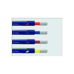 Portamine Mars Micro blu 0.7 mm impugnatura in caucciù clip pulsantino e puntale in metallo gommino e mine HB