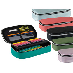 Portapenne ovale XL 13 x 22 x 7 cm - colori assortiti - Favorit