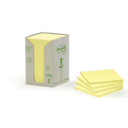 Post-it note in carta riciclata giallo 654-1T - - 76x76mm 100 fg. (conf.16)