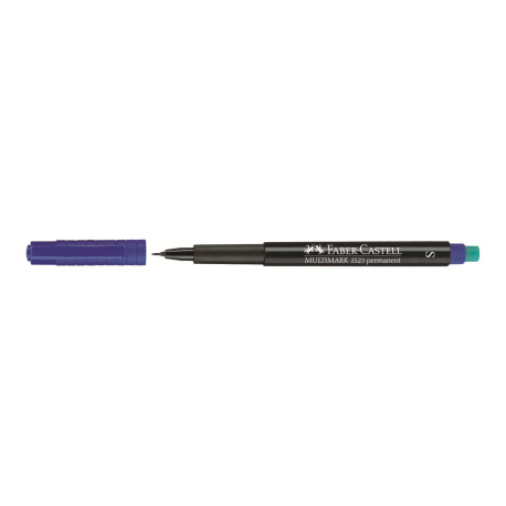 Faber-Castell MULTIMARK 1523 - Marcatore - permanente - blu - 0.4 mm - superfine - con gomma
