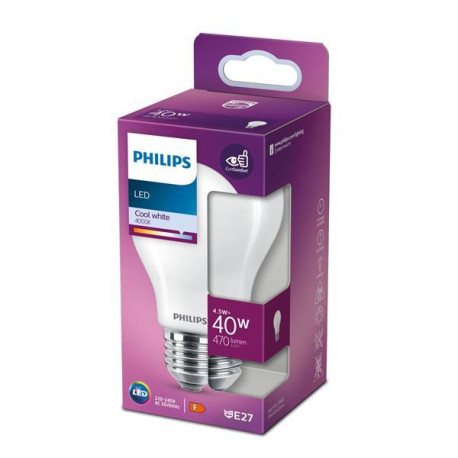 Philips LED Lampadina 4,5 W - 40 W E27 Bianca fredda - 8718699762490