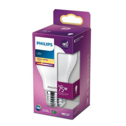 Philips LED Lampadina 8,5 W - 75 W E27 Luce bianca calda