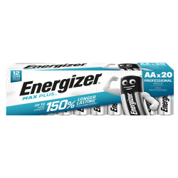 Pila stilo AA - 1,5V - Max Plus alcalina - Energizer - astuccio 20 pezzi