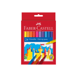 Faber-Castell ZAMEK - Marcatore - non permanente - colori assortiti - inchiostro base acqua (pacchetto di 24)