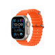 Apple Watch Ultra 2 - 49 mm - titanio - smartwatch con Ocean band - fluoroelastomero - arancione - dimensione del polso: 130-20