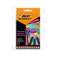Matita Intensity Wood Premium - colori assortiti - Bic - conf. 12 pezzi