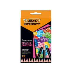 Matita Intensity Wood Premium - colori assortiti - Bic - conf. 12 pezzi